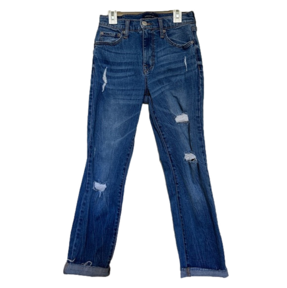 Aeropostale High Waisted Rise Distressed Ankle‎ Skinny Jeans Denim Pants Women’s